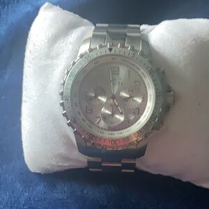Invicta Silver Tone Chronograph Watch